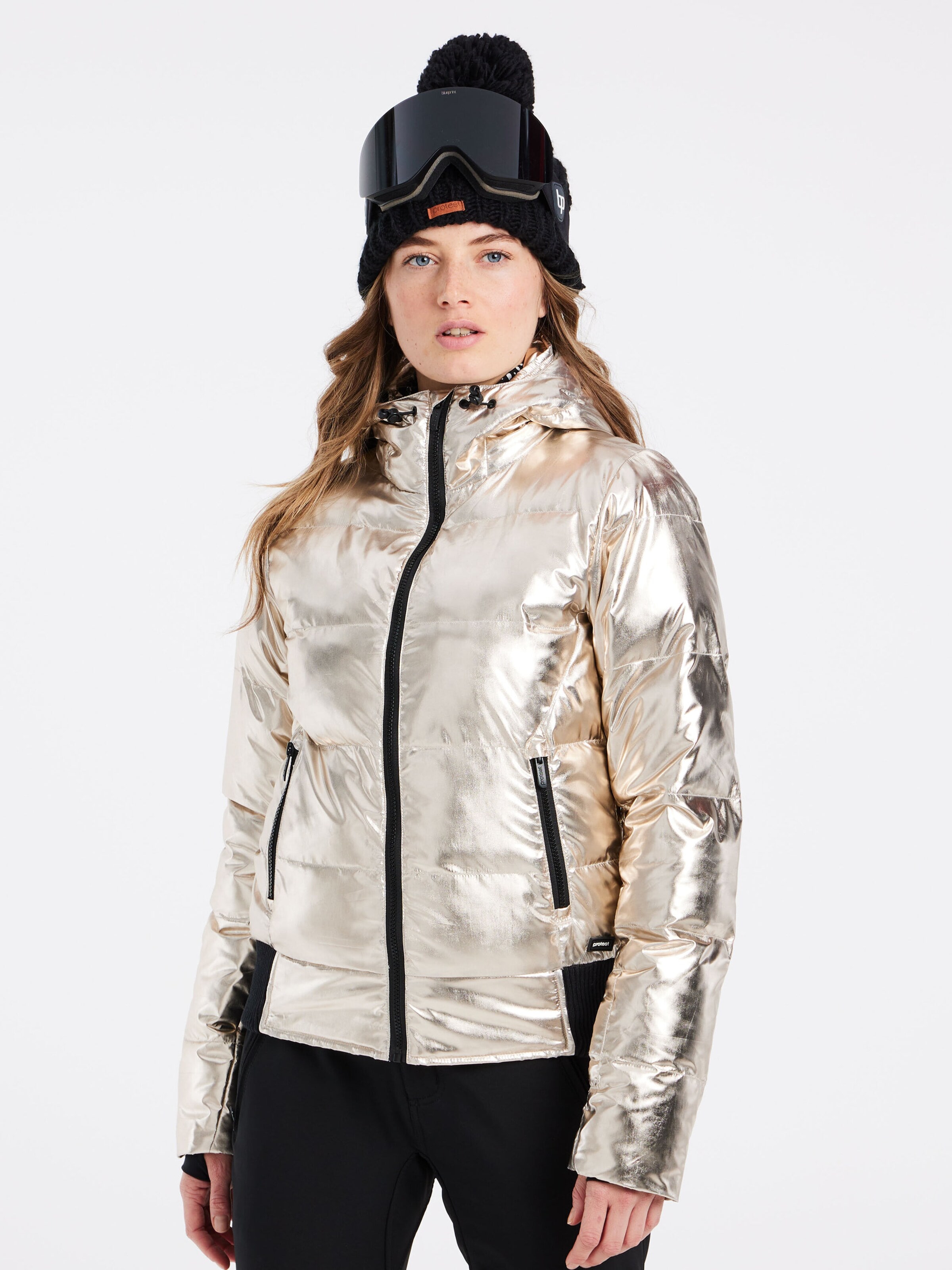 Veste de sport 'PRTCORTINA' PROTEST en argent : devant
