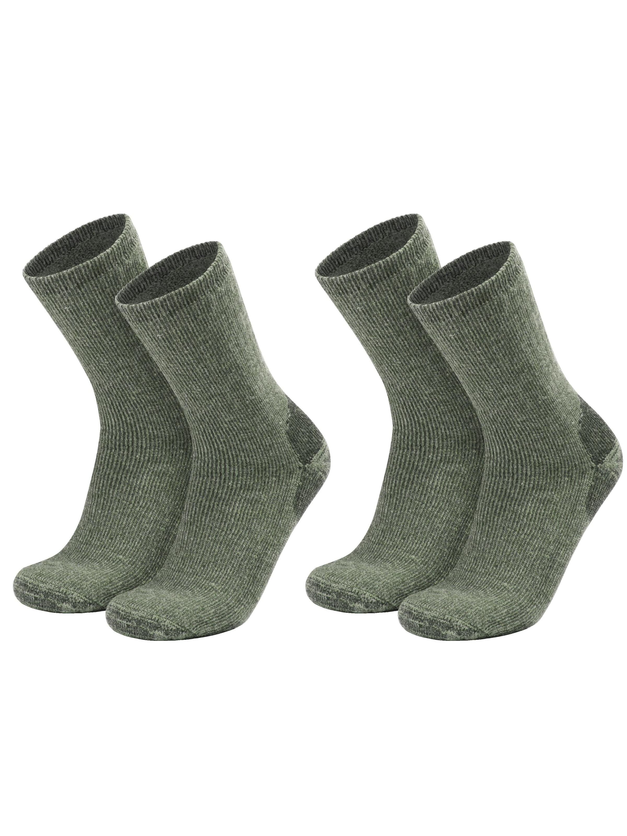 Chaussettes de sport normani en vert : devant