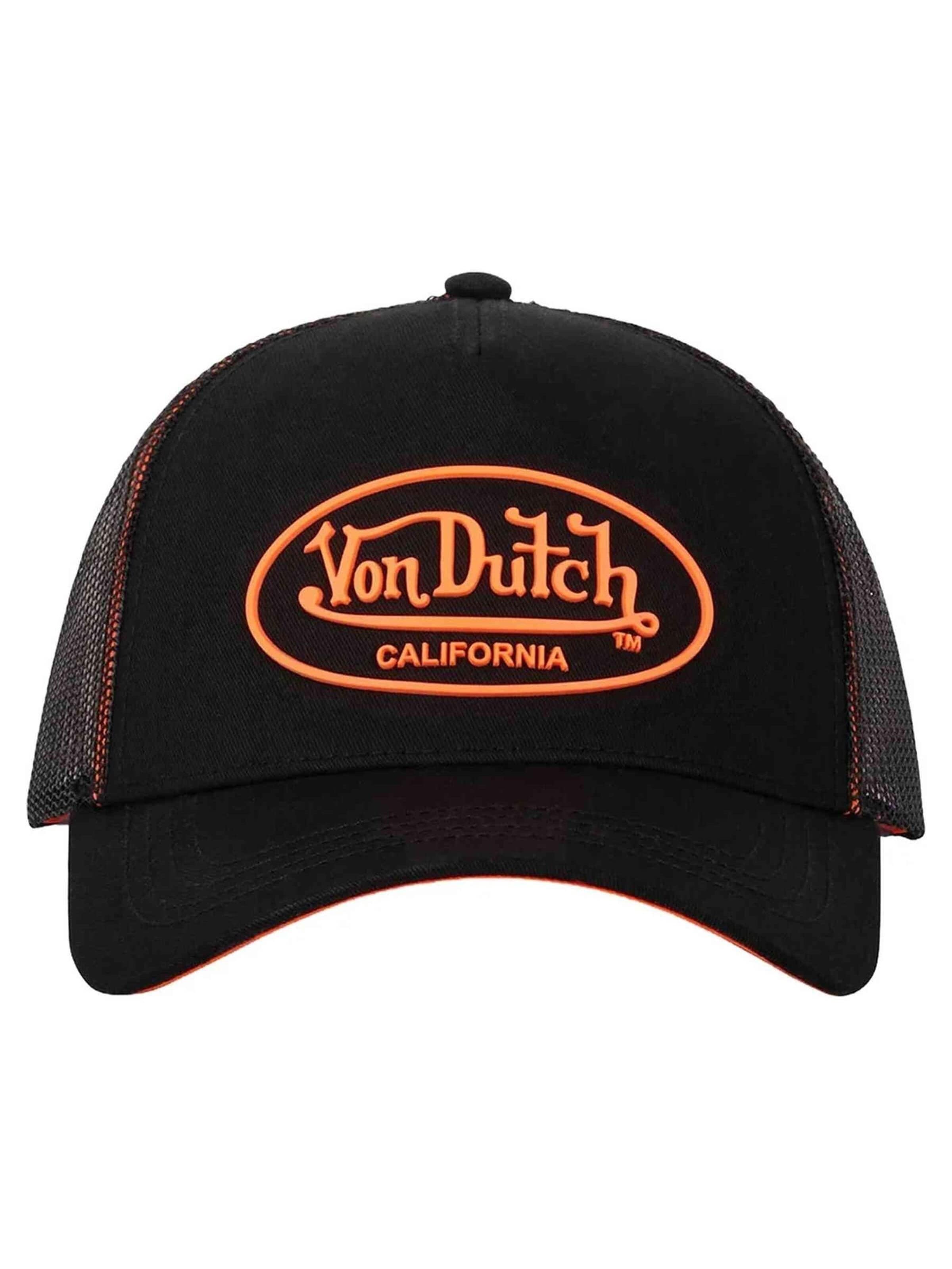 Von Dutch Pet 'Gorra von dutch negra rubber patch trucker cap' in Zwart: voorkant