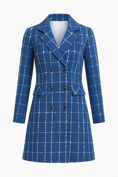 MODAMIHRAM Mantel in blau / weiß, Produktansicht