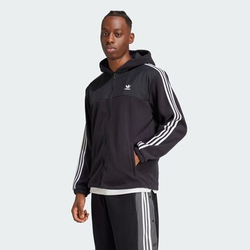 ADIDAS ORIGINALS - Sudadera con cremallera 'Adicolor' en negro: frente