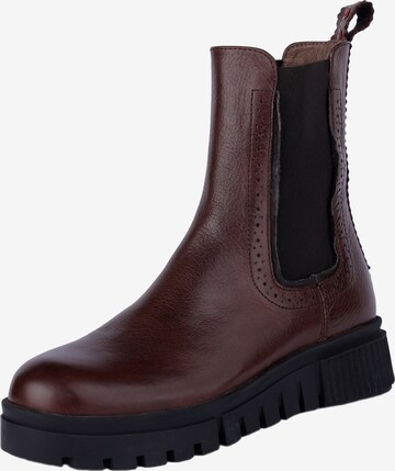 Crickit Chelsea boots 'Naika' in Bruin: voorkant