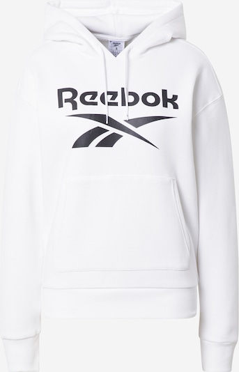 Reebok Sport Športna majica | črna / bela barva, Prikaz izdelka