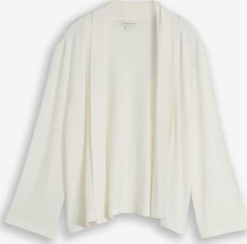 TOM TAILOR Strickjacke in Weiß: Vorderseite