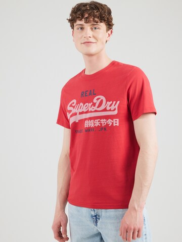 Superdry & Co Paita värissä punainen: etupuoli