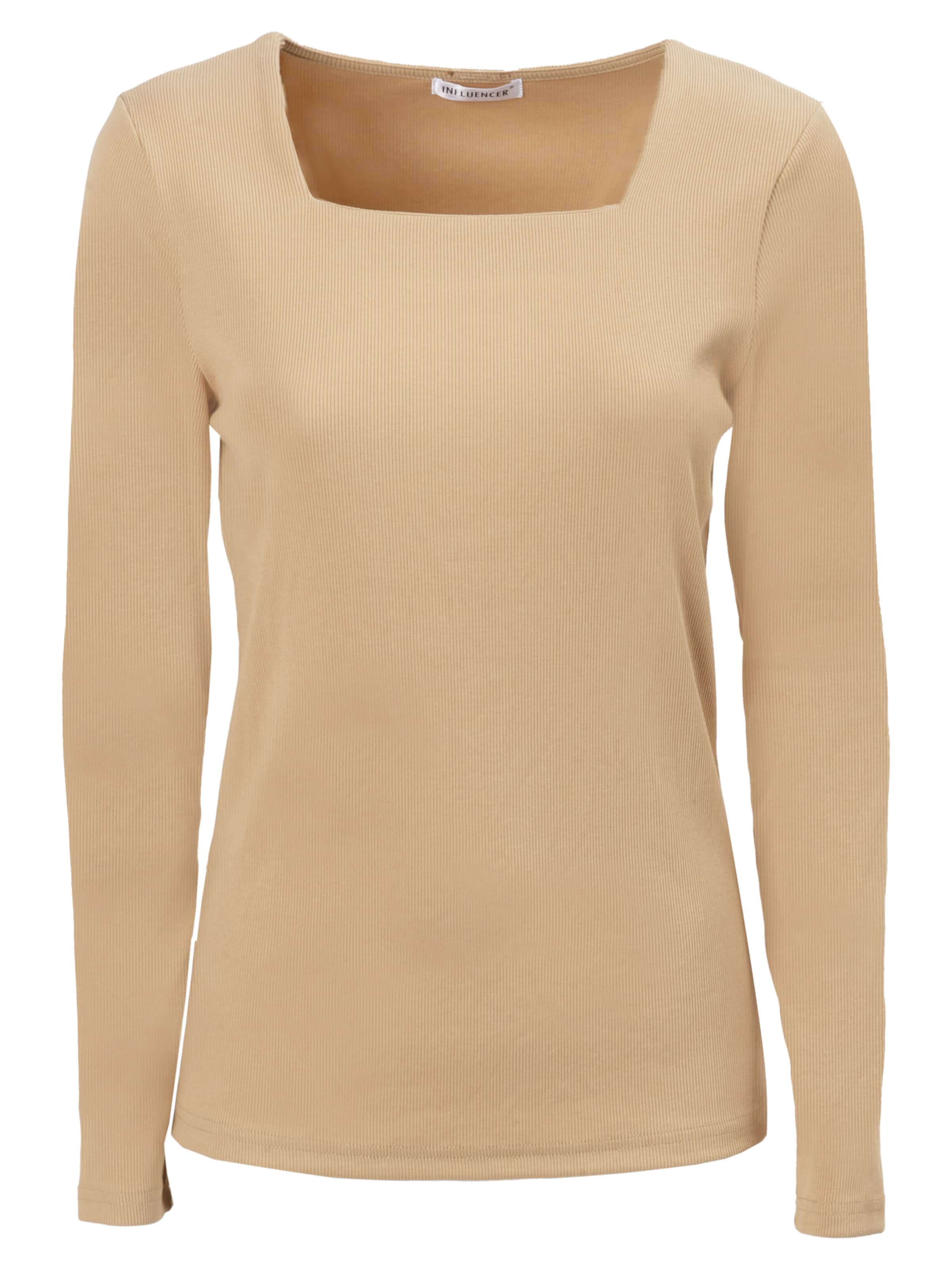 Influencer Tričko - Hnedá: predná strana