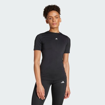 ADIDAS PERFORMANCE Funktionsshirt in Schwarz: predná strana