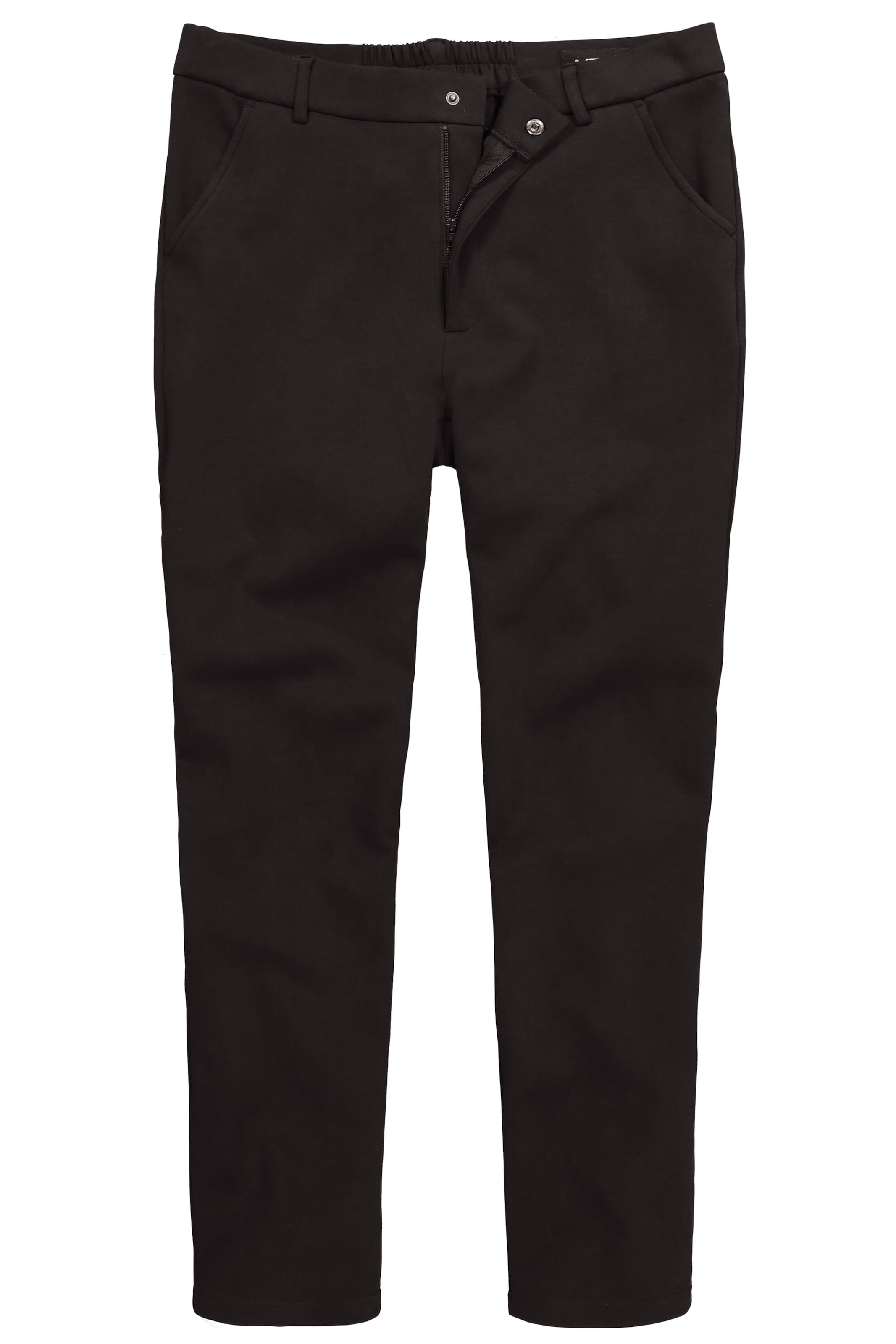 Men Plus Regular Hose in Schwarz: Vorderseite