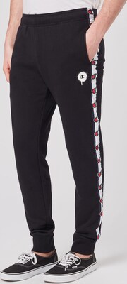Champion Authentic Athletic Apparel teplákové nohavice 'Rib Cuff' v čiernej farbe