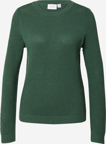 VILA Sweater 'VIDALO' in Green: front
