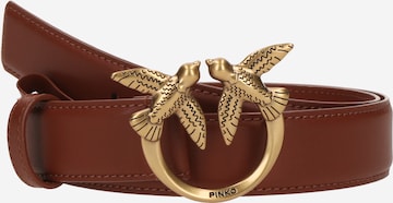PINKO - Cinturón 'LOVE BERRY' en marrón: frente