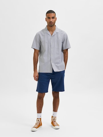 SELECTED HOMME Comfort Fit Hemd 'Ray' in Blau