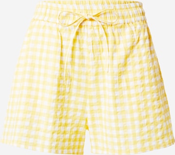 Regular Pantalon Monki en jaune : devant