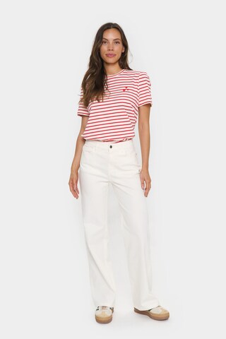 Coupe slim Jean 'SZJolly' SAINT TROPEZ en blanc
