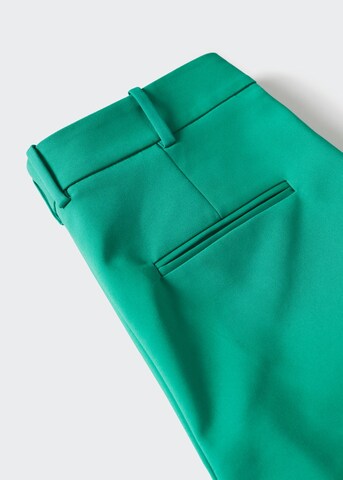 MANGO Regular Pleated Pants 'Cofi' in Green