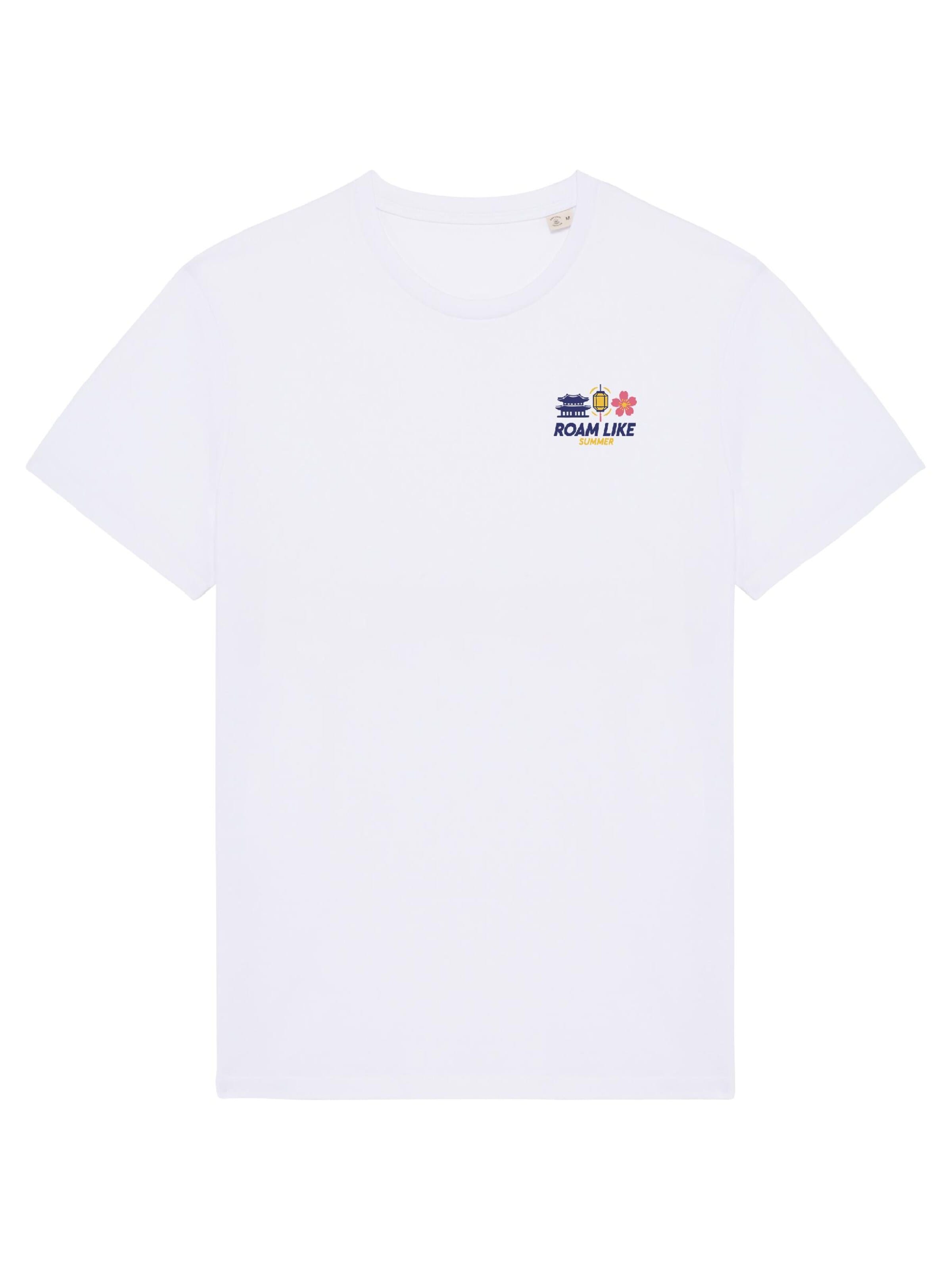 RoamLikeSummer Shirt 'Korea Club' in White: front