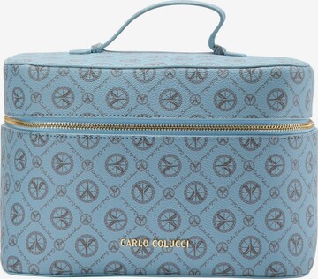 Carlo Colucci Toiletry Bag ' Craighero ' in Blue: front