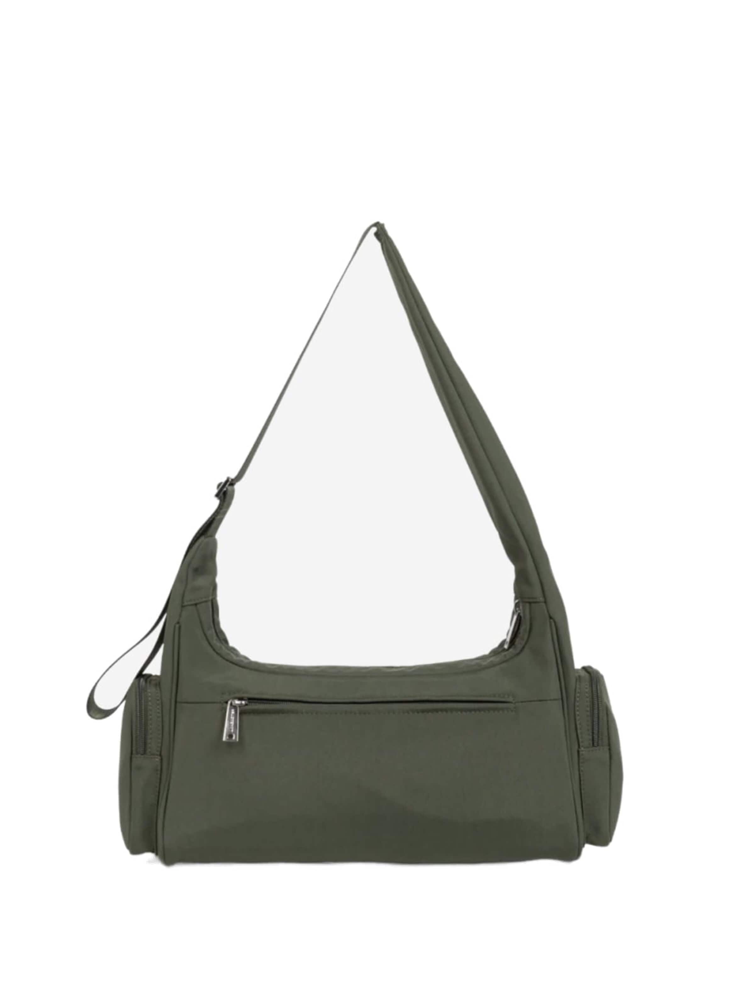 Borsa a spalla 'Basic Pocket' di LANCASTER Paris in verde