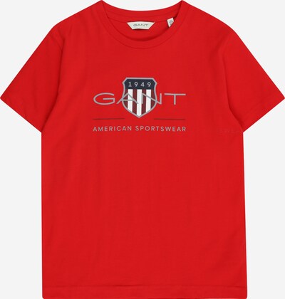 GANT T-Shirt in dunkelblau / grau / feuerrot / weiß, Produktansicht