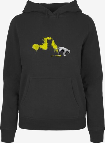 Merchcode Sweatshirt 'Wizz Dog' in Schwarz: predná strana