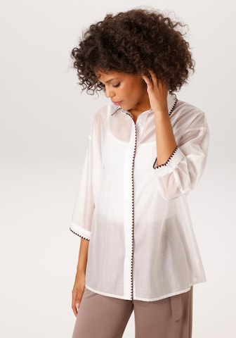 Aniston CASUAL Blouse in White: front