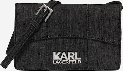 Karl Lagerfeld Τσάντα ώμου σε μαύρο μελανζέ, Άποψη προϊόντος