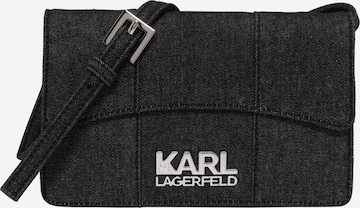 Karl Lagerfeld حقيبة تقليدية بلون أسود: الأمام