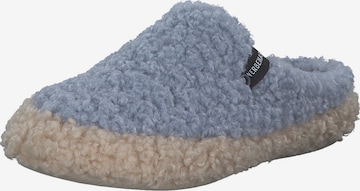 Pantoufle VERBENAS en bleu : devant