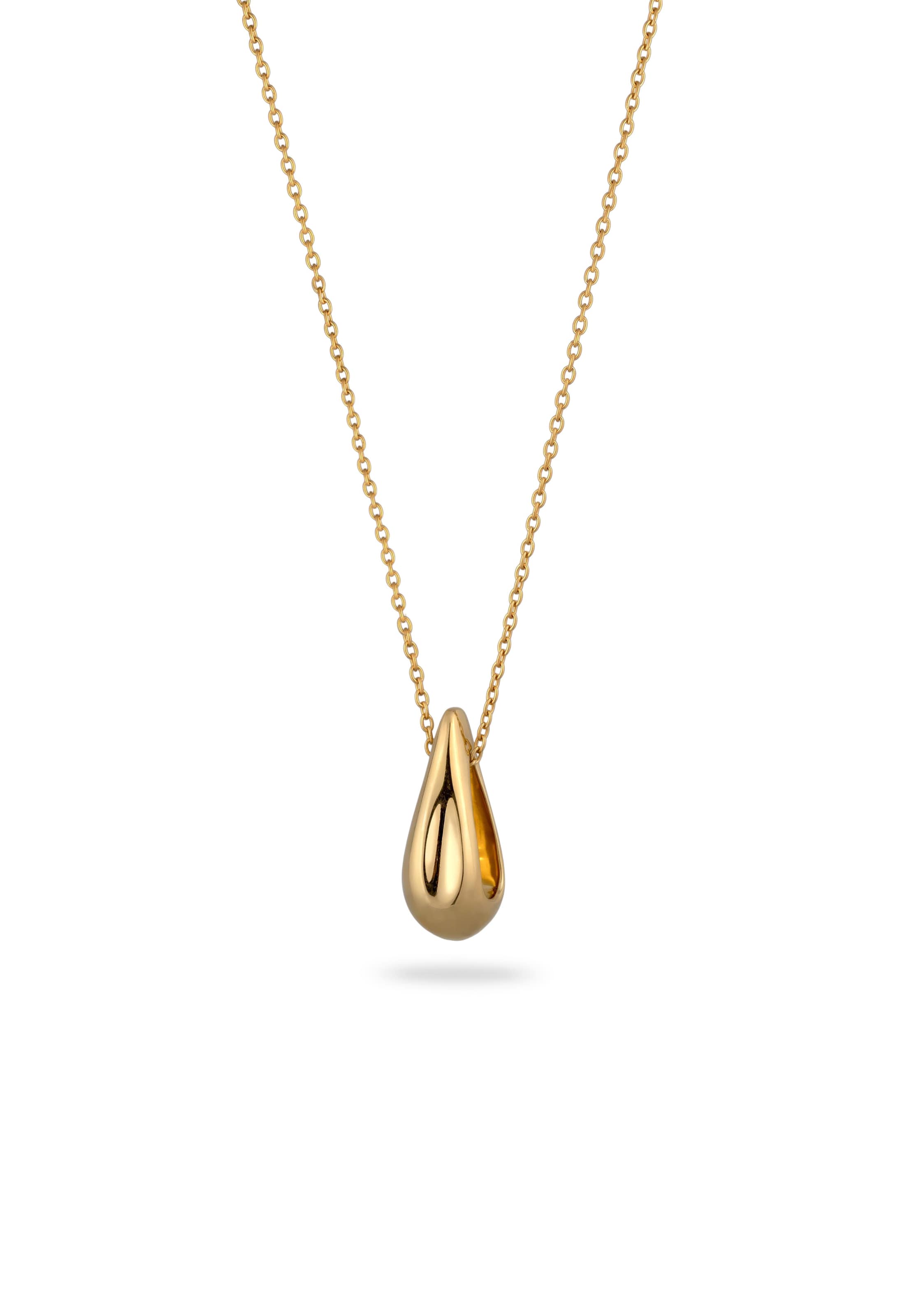 Stilnest Pendant 'Tropfen' in Gold: front