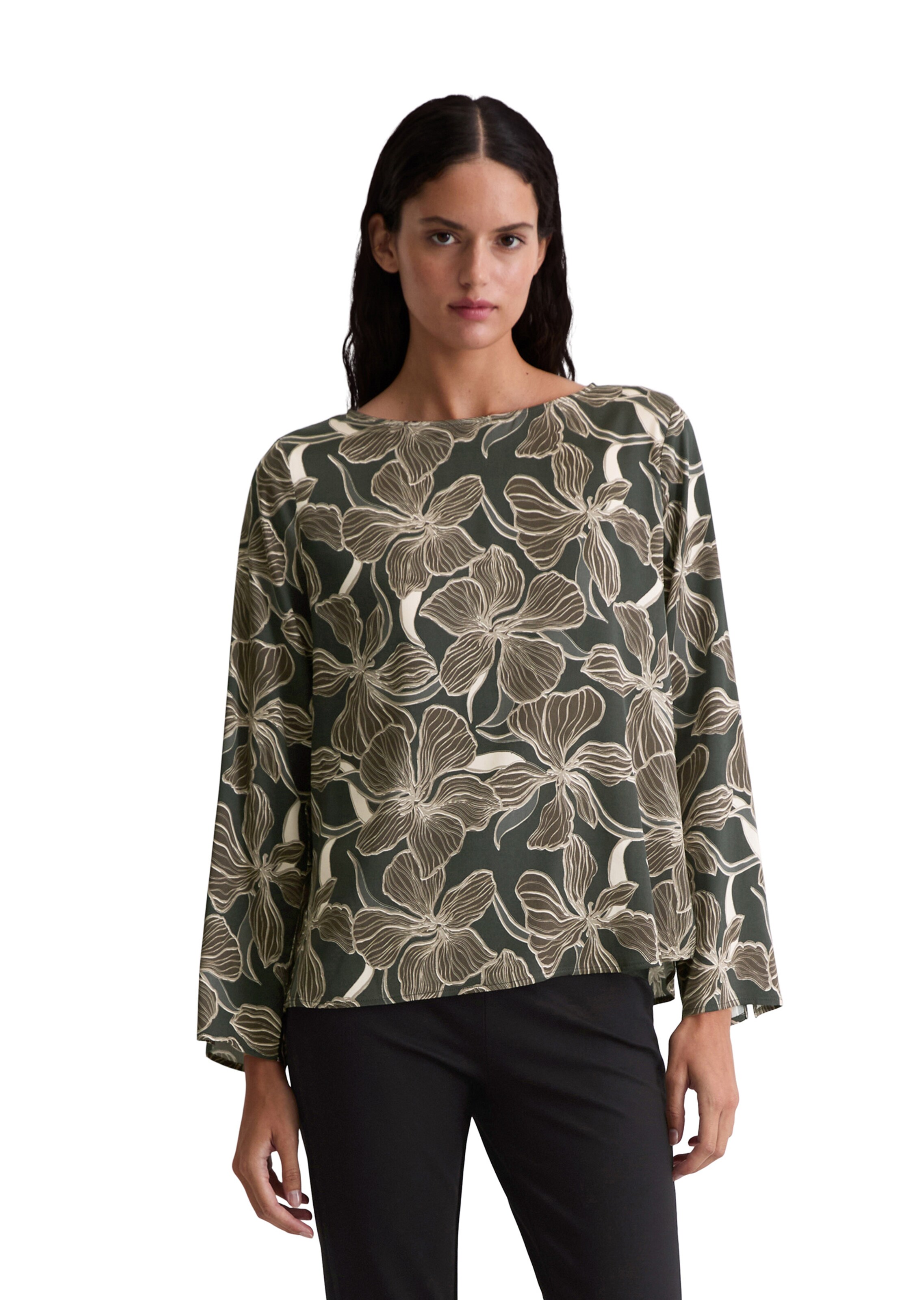 Marc O'Polo Shirt in Grey: front