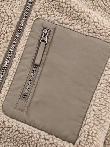 Neverless Fleece Jacket 'Sherpa-Jacke' in Beige