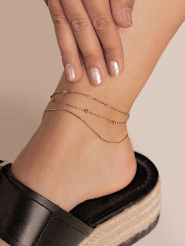 Hey Happiness Fußschmuck 'Classic Trio' in Gold: Vorderseite