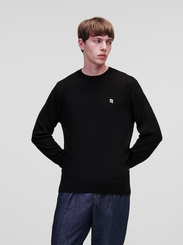 Karl Lagerfeld Sweatshirt in Schwarz: Vorderseite