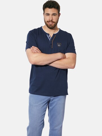 Charles Colby Shirt in Blauw: voorkant
