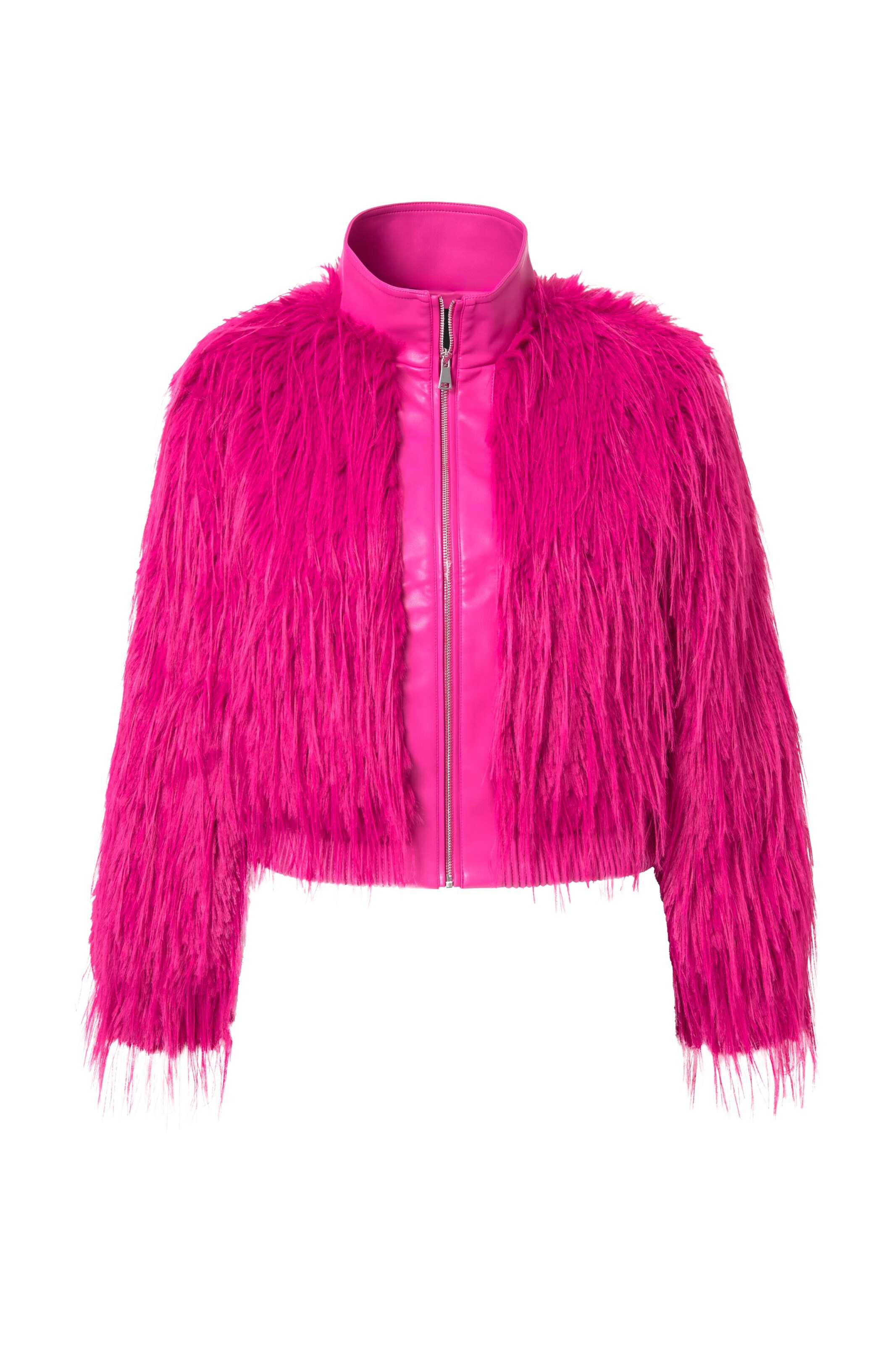 Ulla Popken Winter jacket in Pink: front