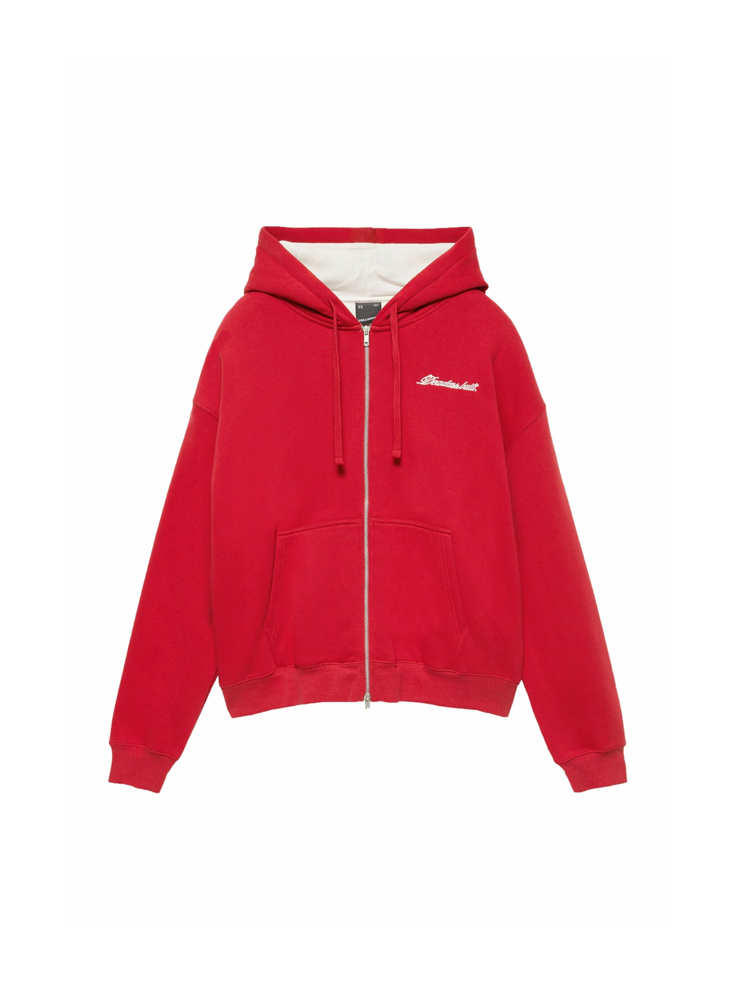 Pull&Bear Veste de survêtement en XS en rouge / blanc, Vue avec produit