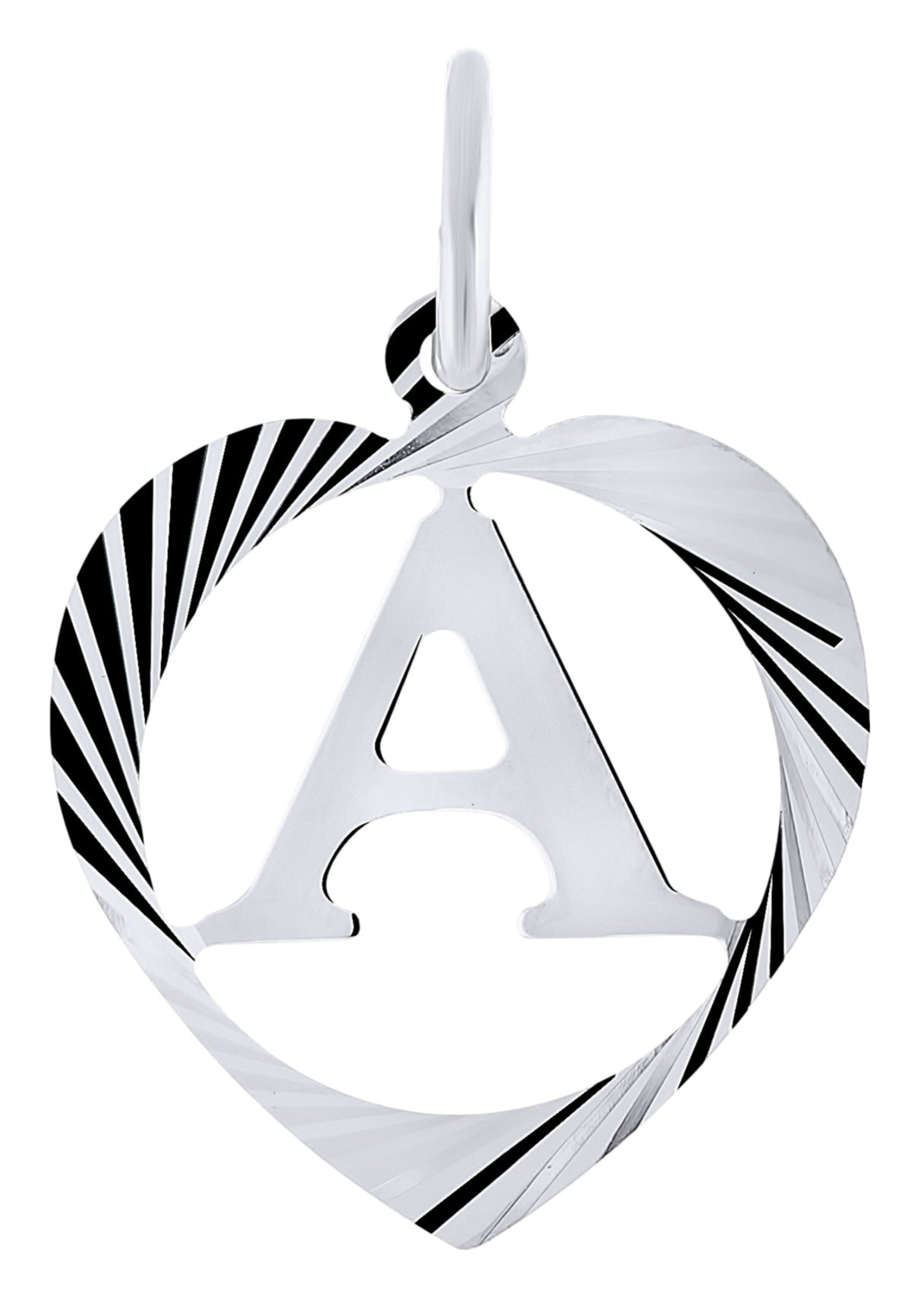 Lucardi Pendant in Silver: front