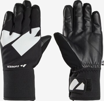Zanier Athletic Gloves 'SHREDDER.STX' in Black: front