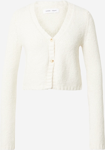 Samsøe Samsøe Knit Cardigan 'JAZMIN' in White: front