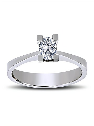 EinStein Diamant Ring‌‌‌‌‌‌‌‌‌ in Silber: Vorderseite
