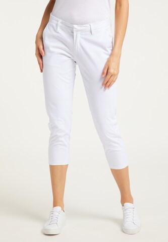 DreiMaster Maritim Slim fit Pants in White: front