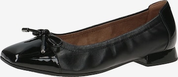 CAPRICE Ballet Flats in Black: front