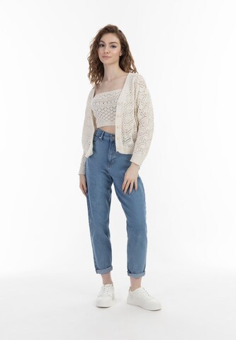 MYMO Knit Cardigan in White