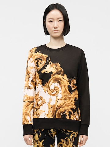 Versace Jeans Couture Sweatshirt in Zwart: voorkant