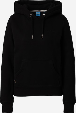 Superdry Sweatshirt 'Essential' in Zwart: voorkant