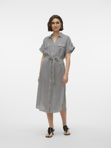 VERO MODA Shirt dress 'VMBumpy' in White: front