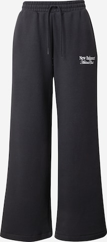 Wide Leg Pantalon new balance en noir : devant