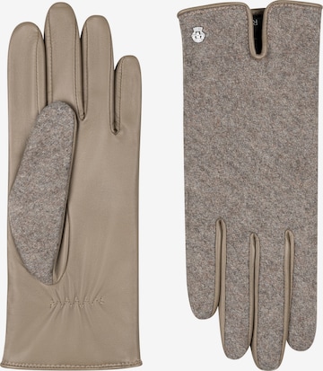 Roeckl Lederhandschuhe 'GRÜNWALD' in Beige: Vorderseite