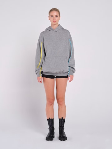 Rockupy Sweatshirt 'Peyton'‌‌‌‌‌‌‌‌‌‌ in Grau: Vorderseite