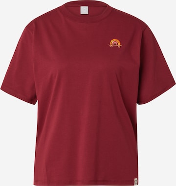 T-shirt 'Skate Heart' Iriedaily en rouge : devant